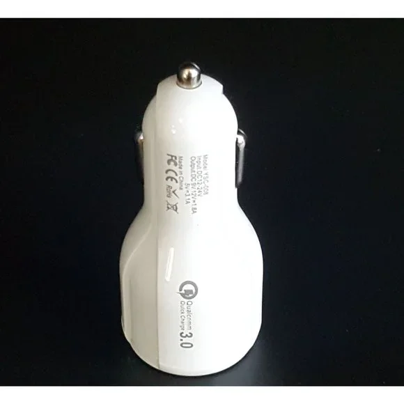 Double LED Port Car Charger for iPhone, Samsung, Other Devices - Picture 2 of 6